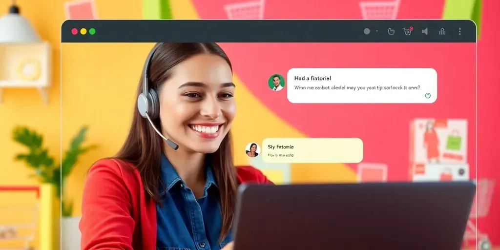 Customer service representative assisting Shopify user via chat.