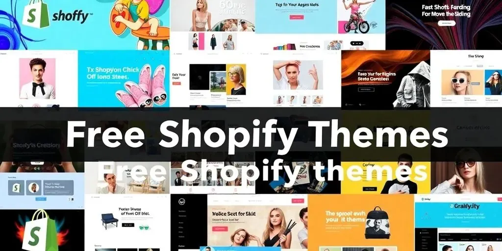 Collage of diverse Shopify theme previews for 2025.