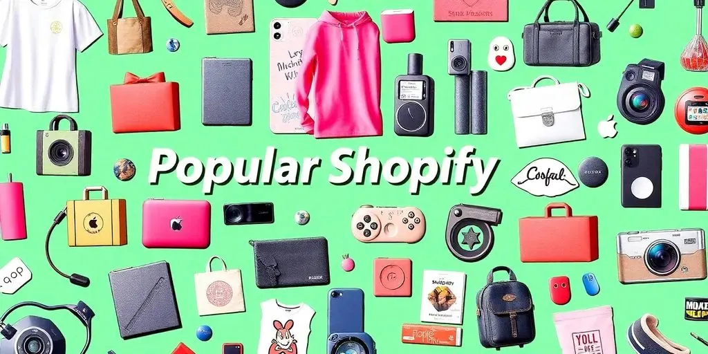 Colorful products representing Shopify dropshipping suppliers.