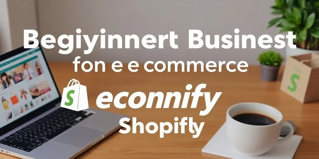 Workspace with laptop and coffee for e-commerce beginners.