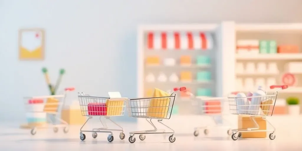 Online store with shopping carts and products.