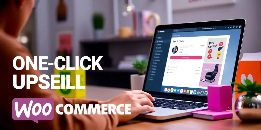 Customer completing a quick online purchase on a laptop.