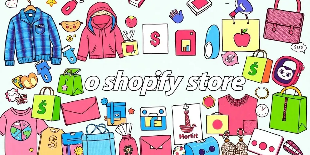 Collage of top Shopify store products and e-commerce items.