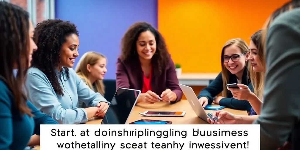 Group of people collaborating on dropshipping ideas.