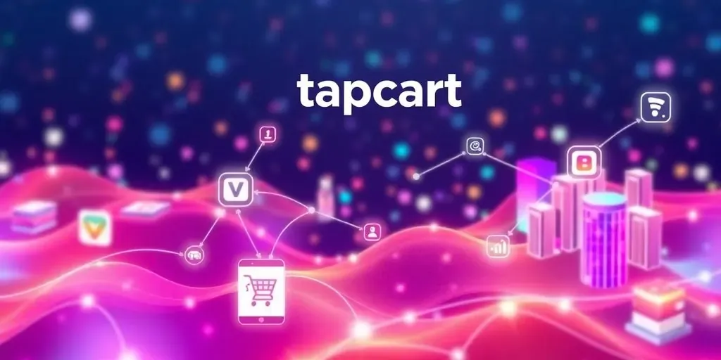 Colorful mobile apps illustrating Tapcart integrations for business.