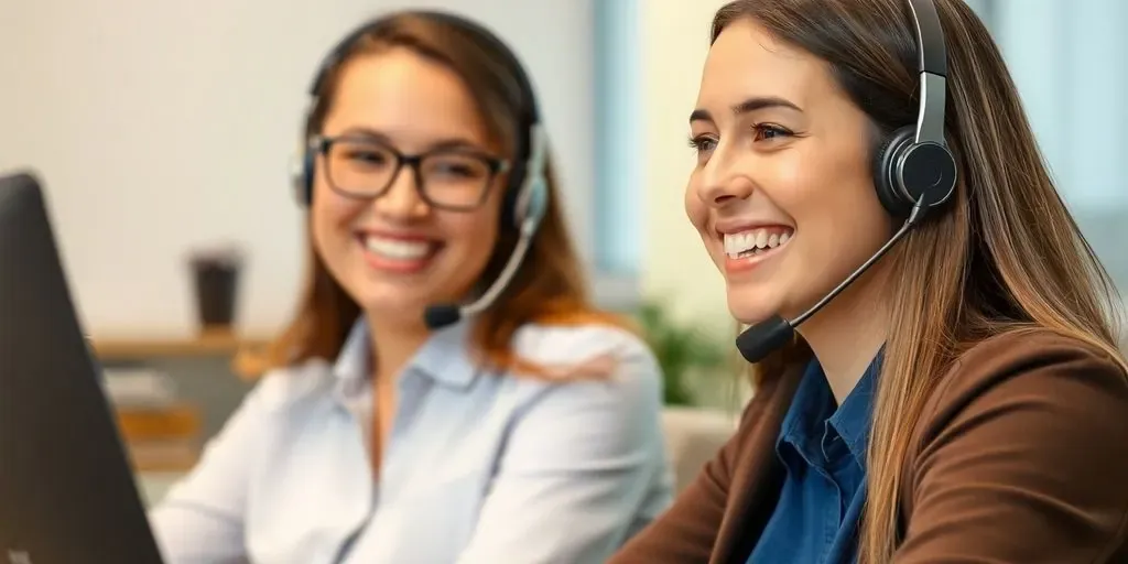 Customer service agent helping a Shopify user on a call.