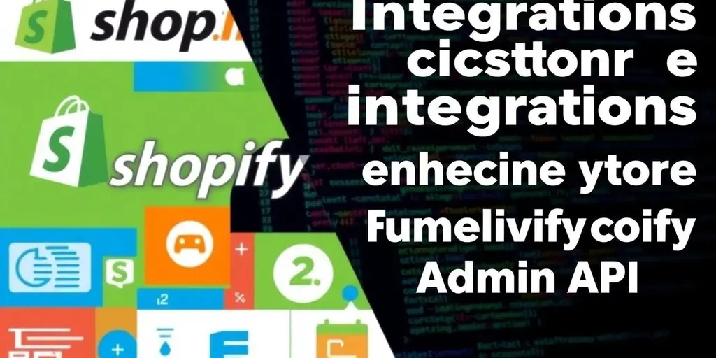 Collage of Shopify logo and coding elements.