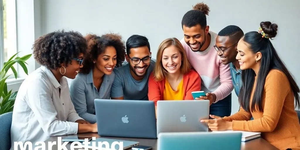 Group collaborating on Shopify affiliate marketing strategies.