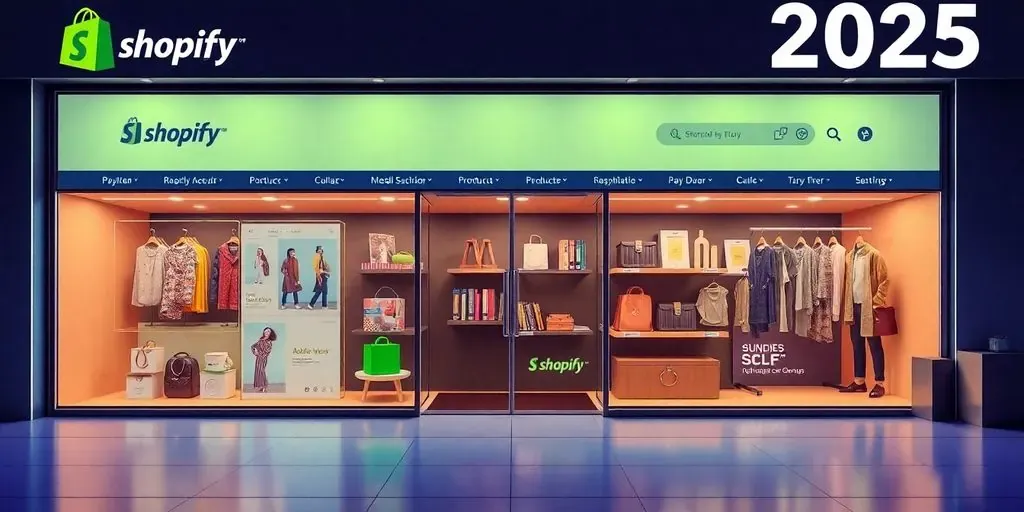 Shopify storefront with products in a modern design.
