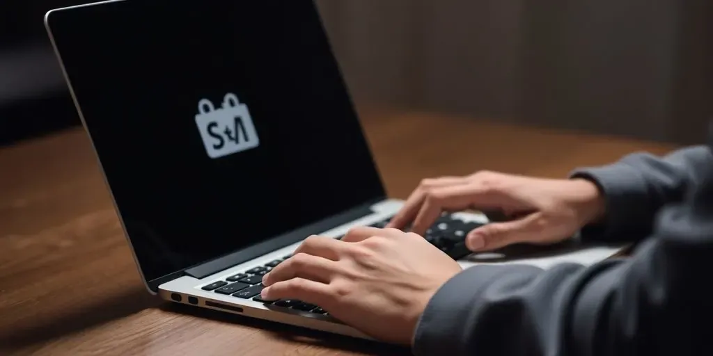 Person emailing Shopify support for assistance.