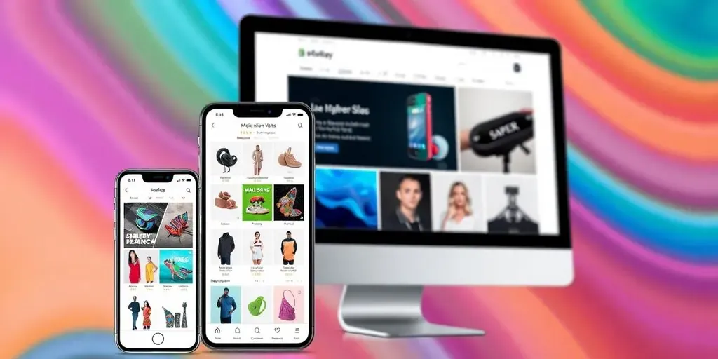 Mobile and desktop Shopify product images displayed responsively.