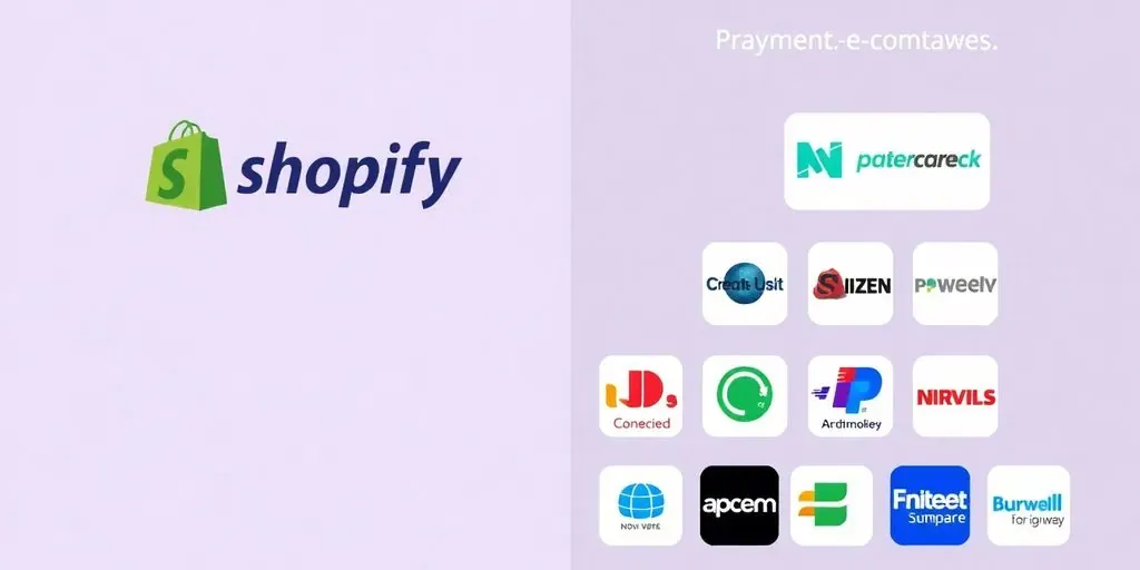 Shopify logo and third-party payment icons side by side.