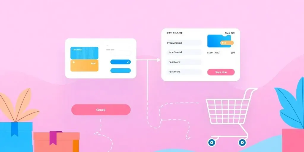 Digital checkout interface with shopping cart and payment options.