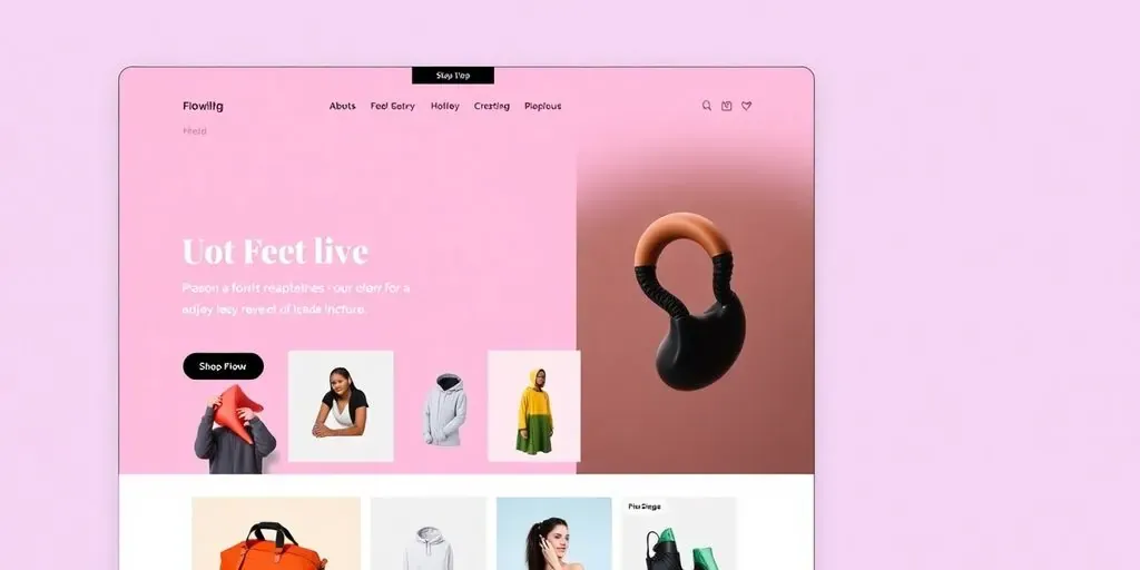 Modern e-commerce website layout using Flow Shopify theme.