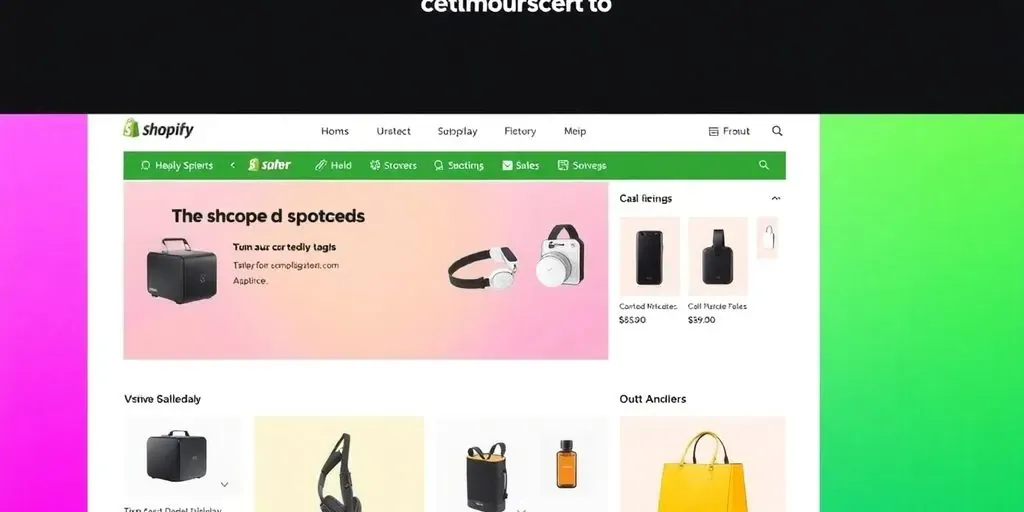 Website layout design for Shopify SEO best practices.