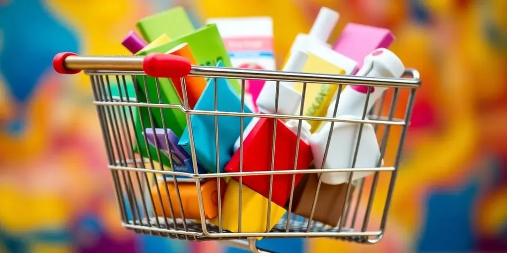 Shopping cart filled with products post-purchase upsell.