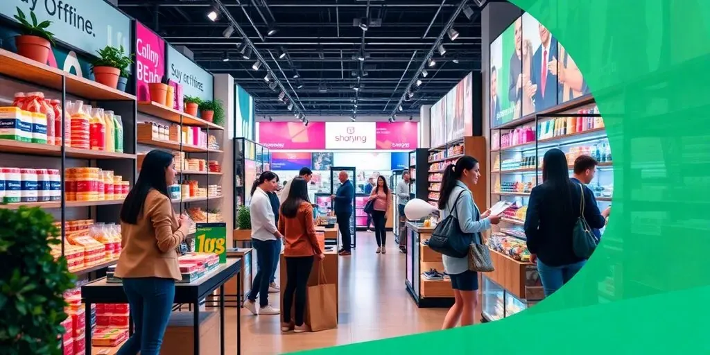 Vibrant e-commerce scene with engaging product displays.