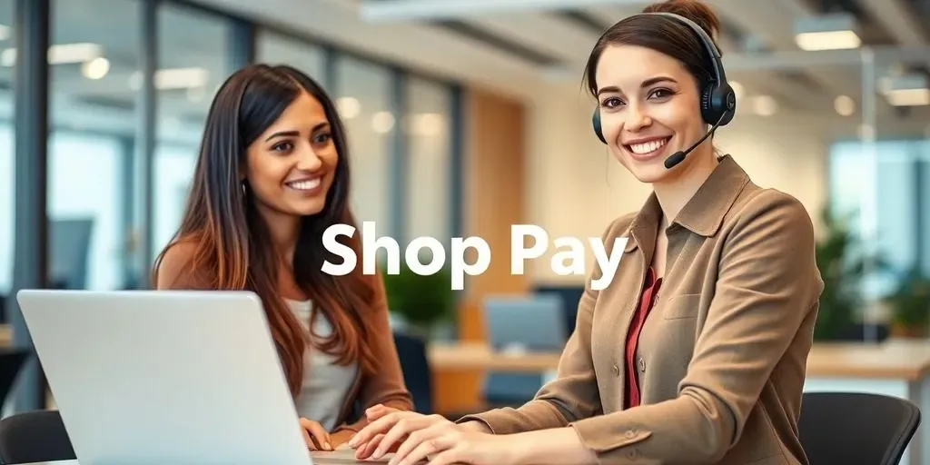 Customer service support for Shop Pay users in action.