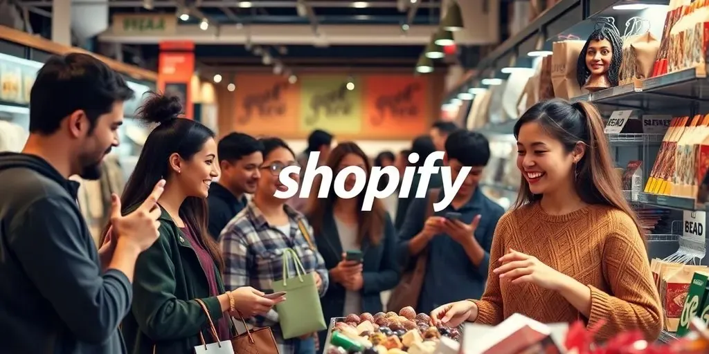 Diverse shoppers enjoying their experience on Shopify.